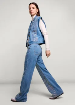 Vrouwen Summum Woman Jeans Met Pailletten
