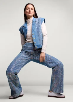 Vrouwen Summum Woman Jeans Met Pailletten