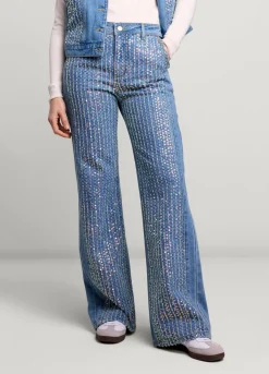 Vrouwen Summum Woman Jeans Met Pailletten