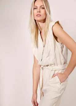 Vrouwen Summum Woman Katoen-Linnen Jumpsuit