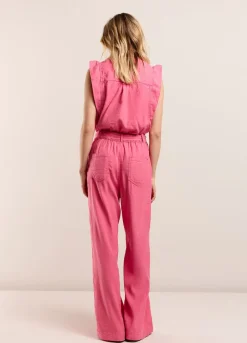 Vrouwen Summum Woman Katoen-Linnen Jumpsuit