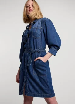Vrouwen Summum Woman Korte Denim Jurk