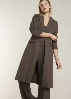 Vrouwen Summum Woman Lange Blazer Getailleerd