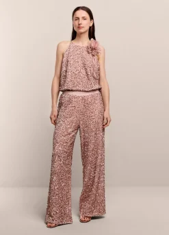 Vrouwen Summum Woman Lange Broek Paillettenstof