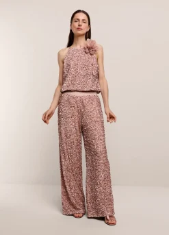 Vrouwen Summum Woman Lange Broek Paillettenstof