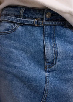 Vrouwen Summum Woman Lange Denim Rok