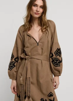Vrouwen Summum Woman Lange Jurk Met Borduur