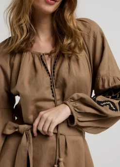 Vrouwen Summum Woman Lange Jurk Met Borduur