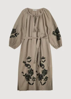 Vrouwen Summum Woman Lange Jurk Met Borduur