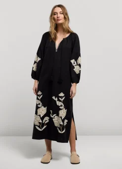 Vrouwen Summum Woman Lange Jurk Met Borduur