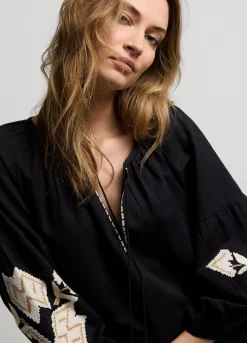 Vrouwen Summum Woman Lange Jurk Met Borduur