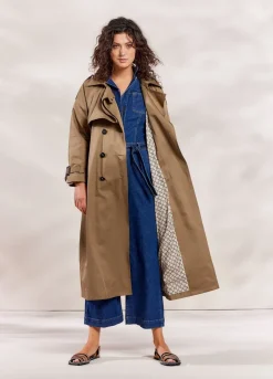Vrouwen Summum Woman Lange Trenchcoat