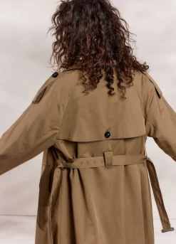Vrouwen Summum Woman Lange Trenchcoat