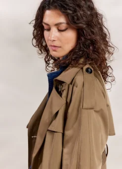 Vrouwen Summum Woman Lange Trenchcoat