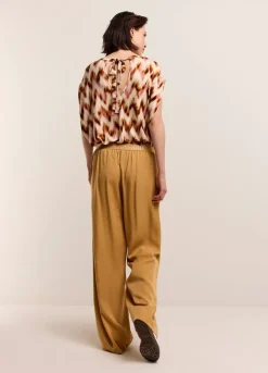 Vrouwen Summum Woman Luchtige Broek Met Rechte Pijp