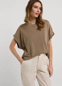 Vrouwen Summum Woman Lurex Boxy Truitje