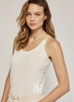 Vrouwen Summum Woman Luxury Basic Singlettop Met Gekruiste Schouderbanden