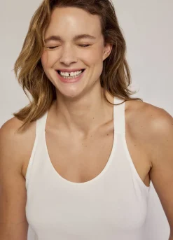 Vrouwen Summum Woman Luxury Basic Singlettop Met Gekruiste Schouderbanden