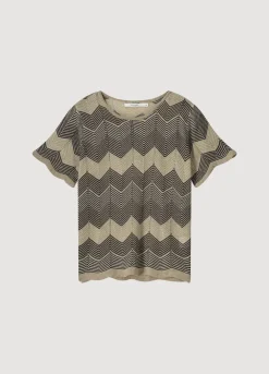 Vrouwen Summum Woman Metallic Zigzag Top