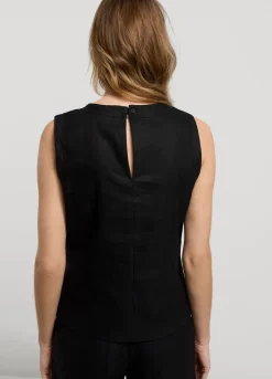 Vrouwen Summum Woman Mouwloze Top Linnenmix