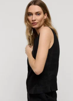 Vrouwen Summum Woman Mouwloze Top Linnenmix