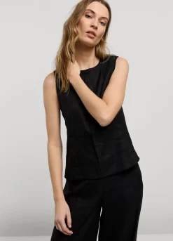 Vrouwen Summum Woman Mouwloze Top Linnenmix
