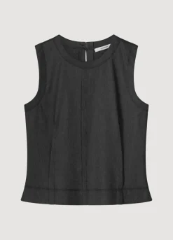 Vrouwen Summum Woman Mouwloze Top Linnenmix