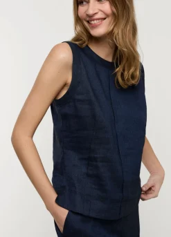 Vrouwen Summum Woman Mouwloze Top Linnenmix
