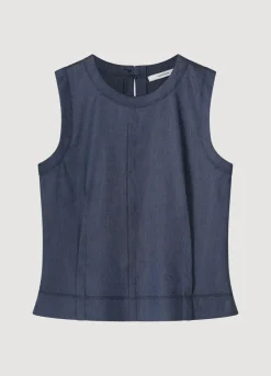 Vrouwen Summum Woman Mouwloze Top Linnenmix