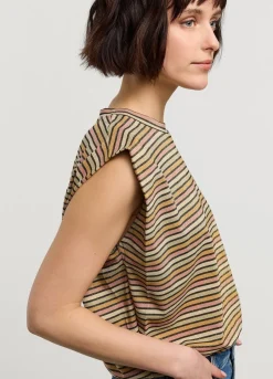 Vrouwen Summum Woman Mouwloze Top Met Streepjes