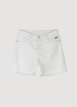 Vrouwen Summum Woman Off White Denim Short