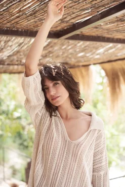 Vrouwen Summum Woman Opengewerkte Trui Oversized