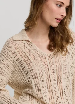 Vrouwen Summum Woman Opengewerkte Trui Oversized