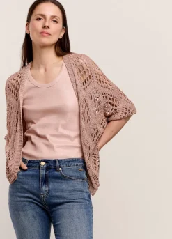 Vrouwen Summum Woman Opengewerkt Glinsterend Vest