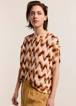 Vrouwen Summum Woman Oversized Zigzag Top