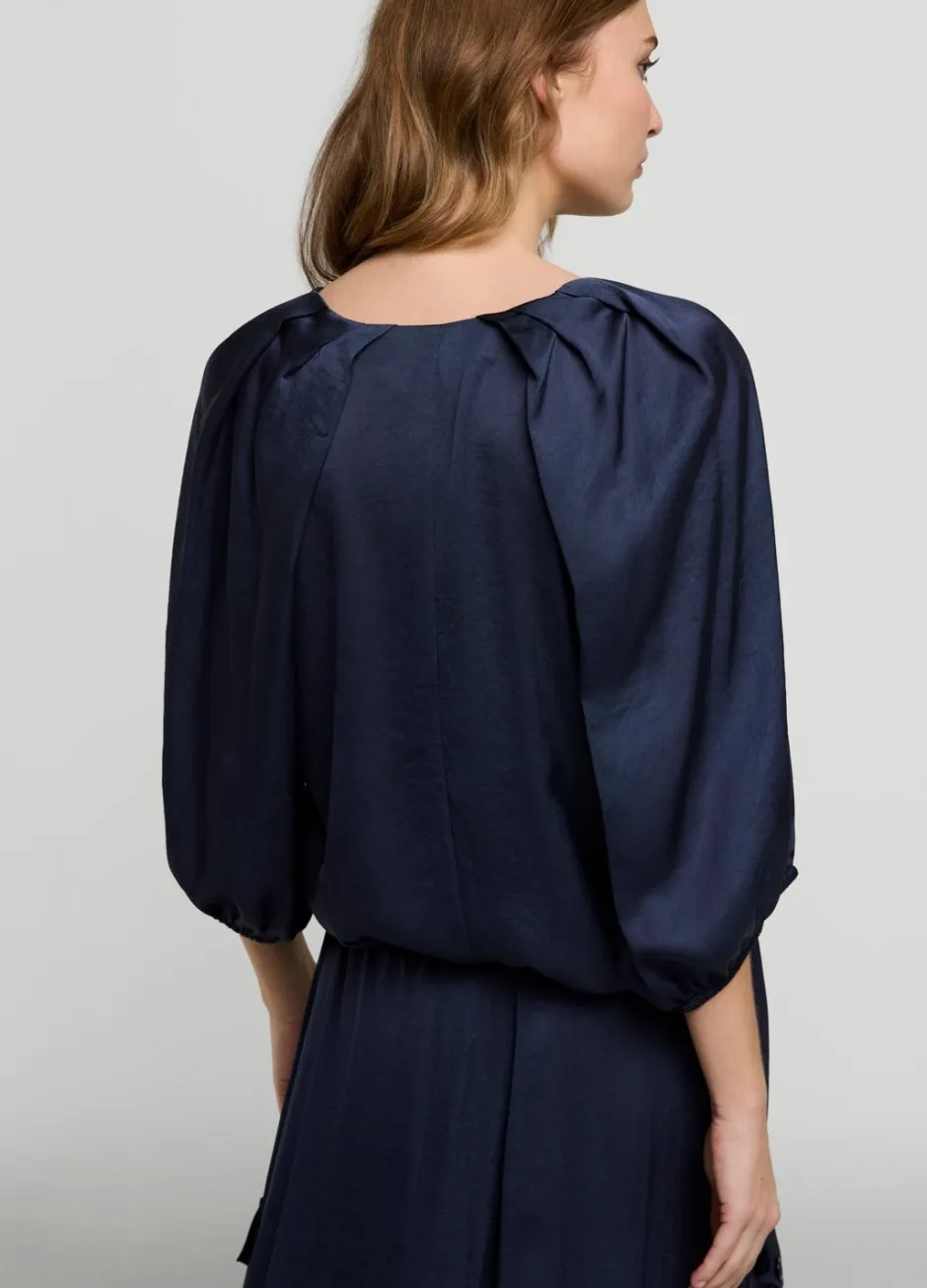 Vrouwen Summum Woman Satijnen Top V-Hals