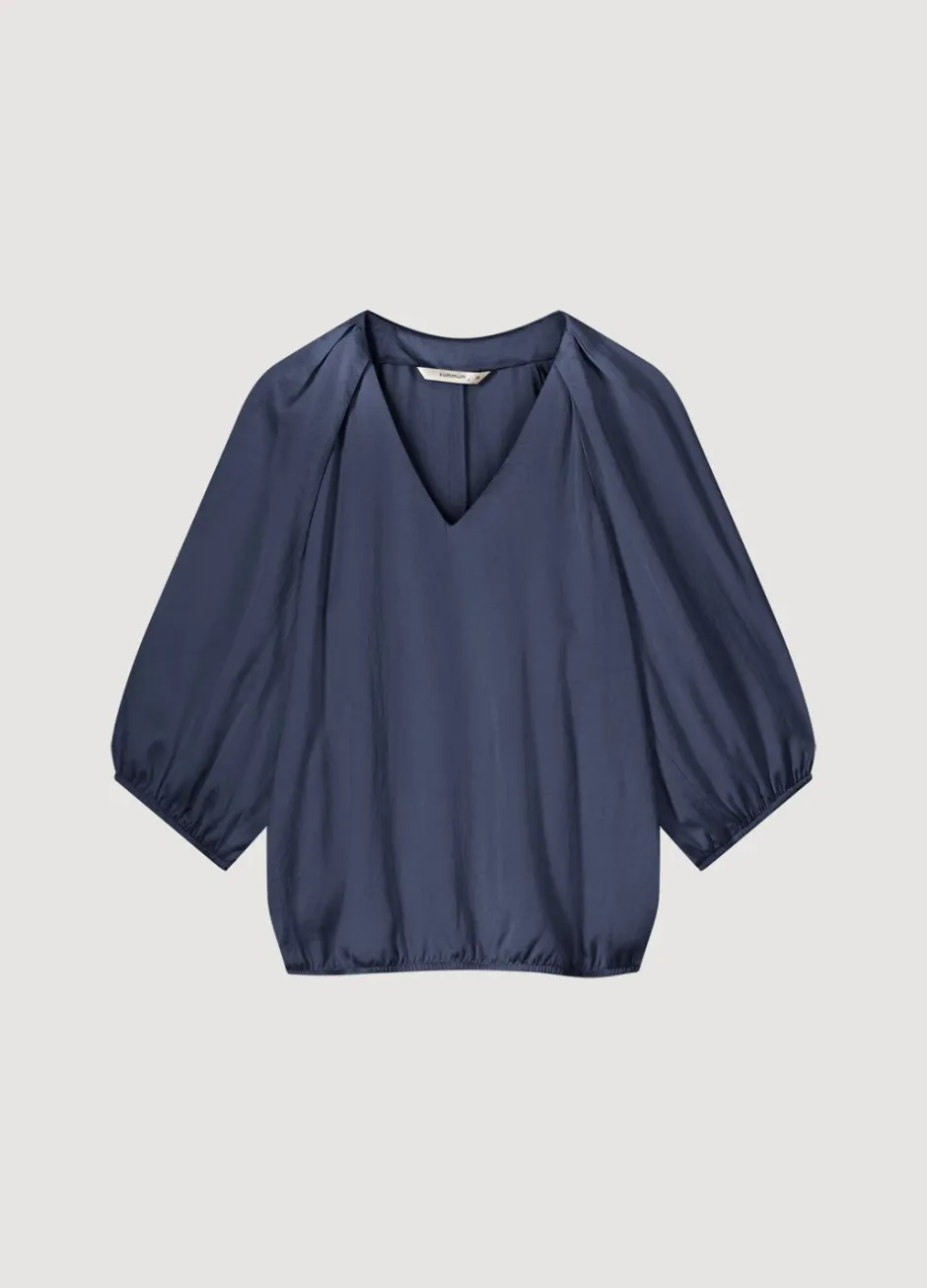 Vrouwen Summum Woman Satijnen Top V-Hals