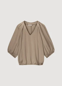 Vrouwen Summum Woman Satijnen Top V-Hals