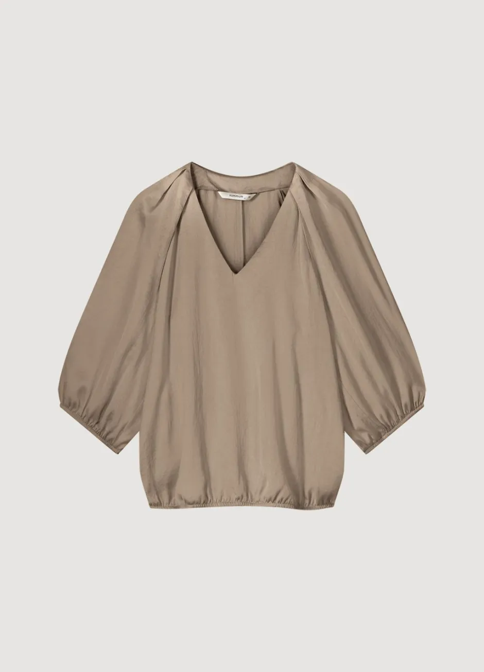 Vrouwen Summum Woman Satijnen Top V-Hals