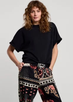 Vrouwen Summum Woman Scuba Top Met Korte Mouw