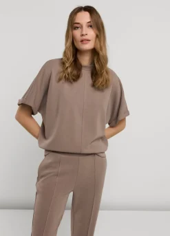 Vrouwen Summum Woman Scuba Top Met Korte Mouw