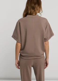 Vrouwen Summum Woman Scuba Top Met Korte Mouw