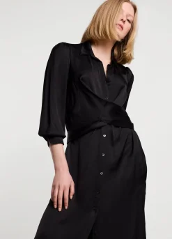 Vrouwen Summum Woman Silky Touch Doorknoopjurk