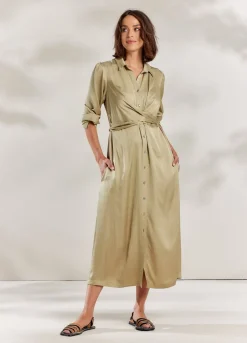 Vrouwen Summum Woman Silky Touch Doorknoopjurk