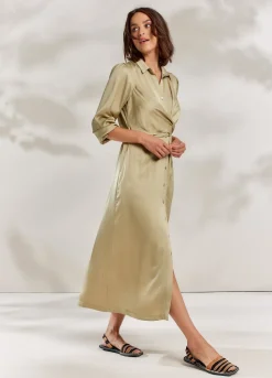 Vrouwen Summum Woman Silky Touch Doorknoopjurk