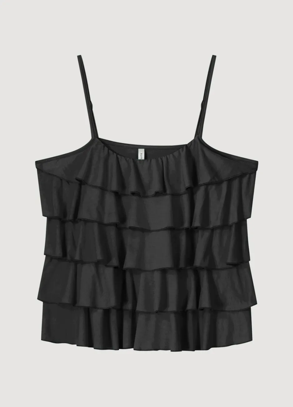 Vrouwen Summum Woman Spaghettitop Met Ruches