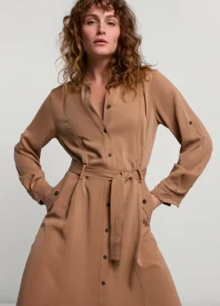Vrouwen Summum Woman Stoere Doorknoopjurk