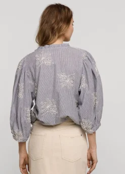 Vrouwen Summum Woman Streepjestop Met Bloemen