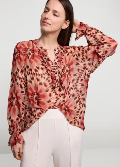Vrouwen Summum Woman Top Met Dubbele Ruches