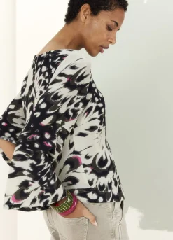 Vrouwen Summum Woman Top Met Flared Mouwen